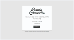 Desktop Screenshot of cannabis-chronicles.com